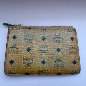 MCM Brown Key & Card Holder